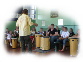 hand drumming and percussion as an easy route to school music